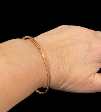 Copper Bracelet “Thin Braided”