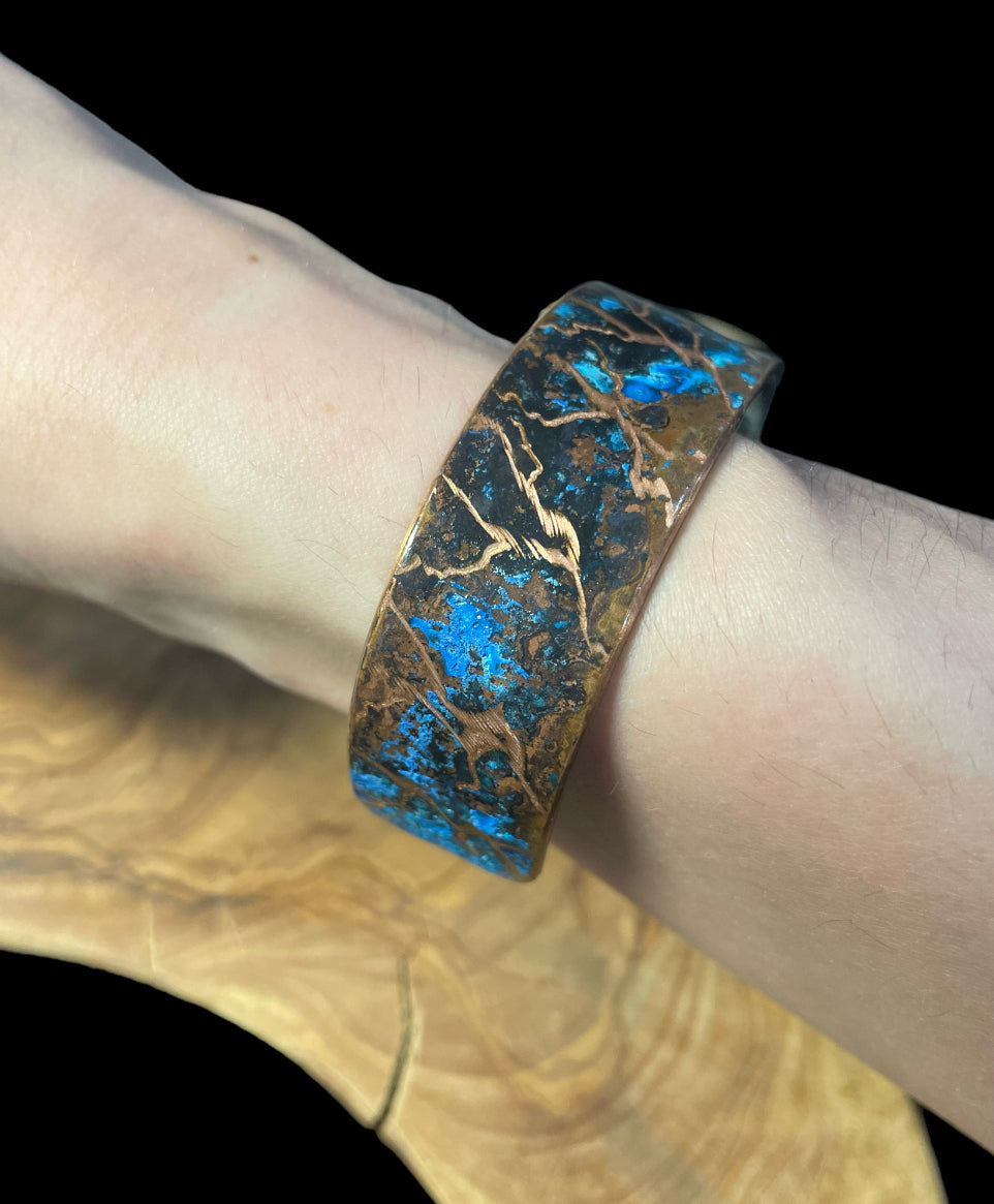 Fire and Ice Patina Bracelet