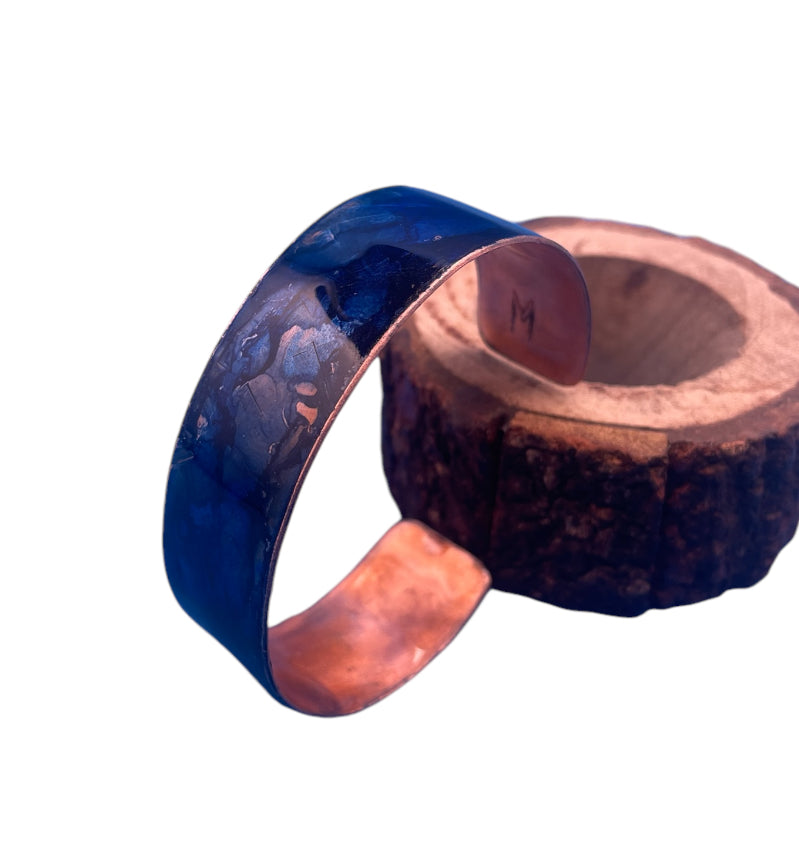 Copper Cuff (Dark Blue)