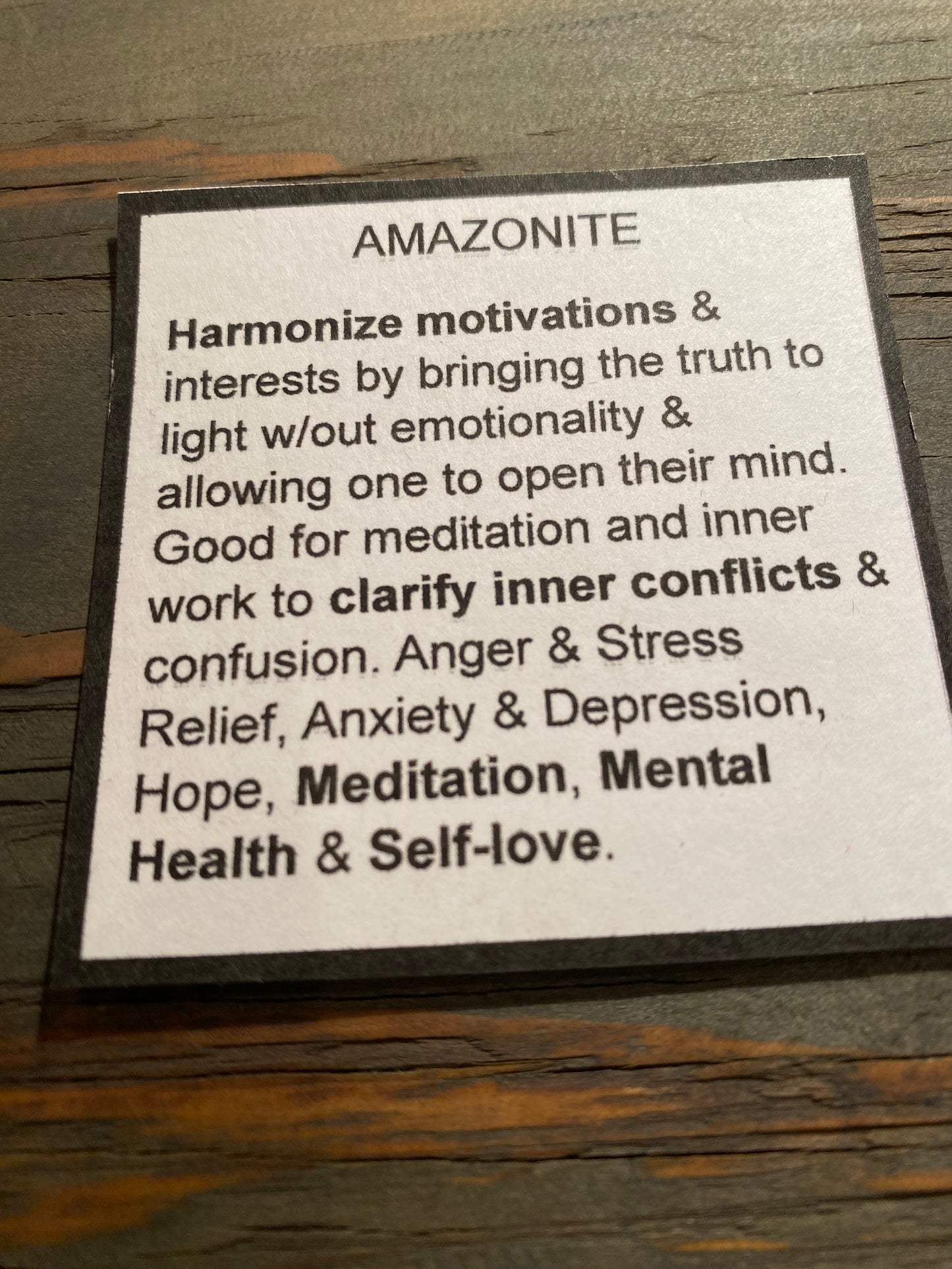 Wire Wrapped Gemstone “Amazonite”