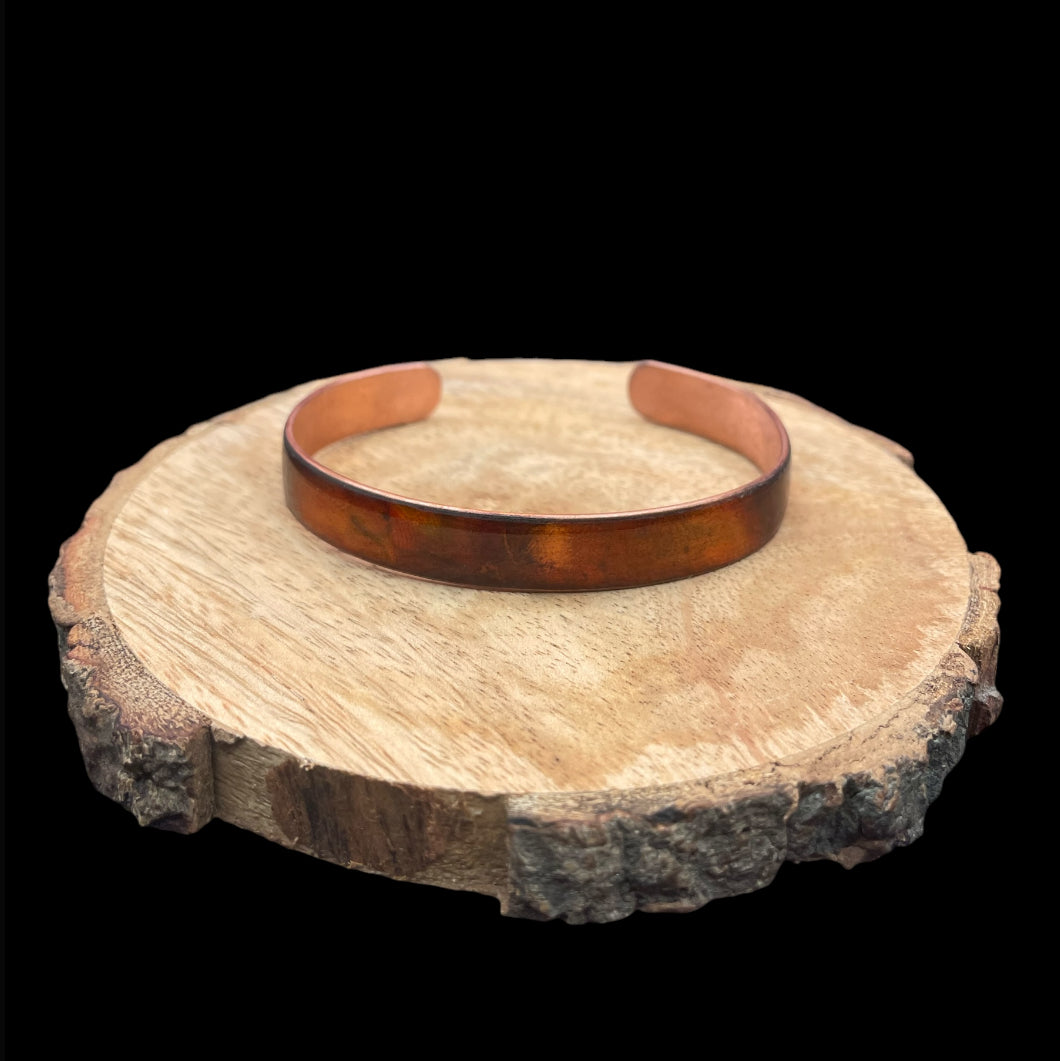 Thin Copper Cuff (Metallic Brown)