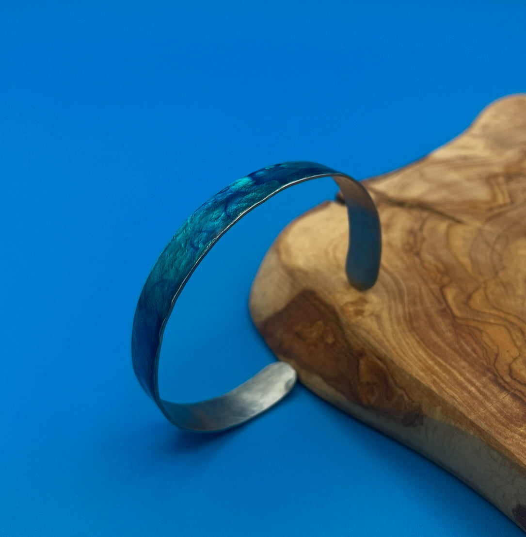 Thin Aluminum Cuff (Blue)