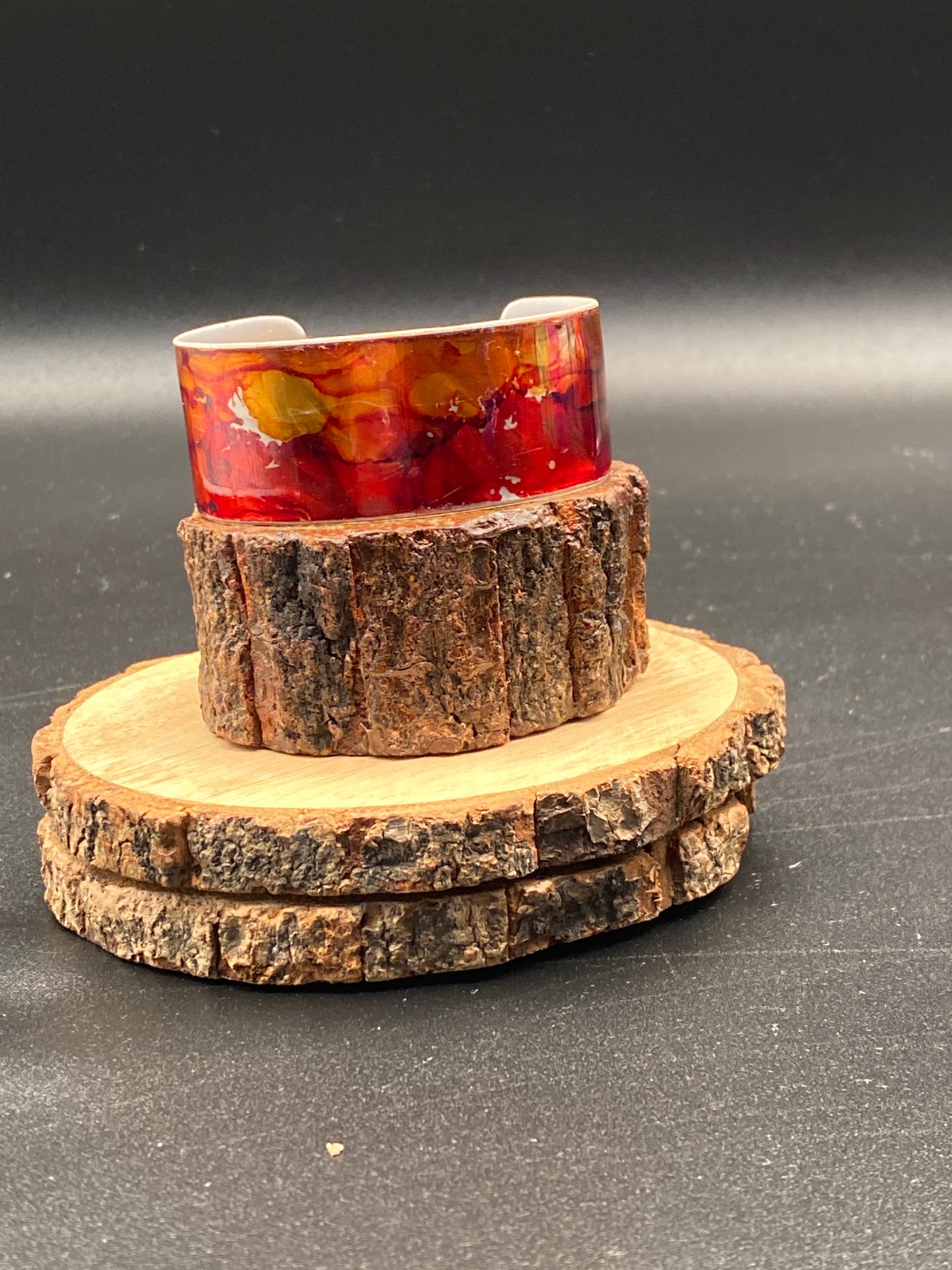 Aluminum Cuff (Orange & Red)