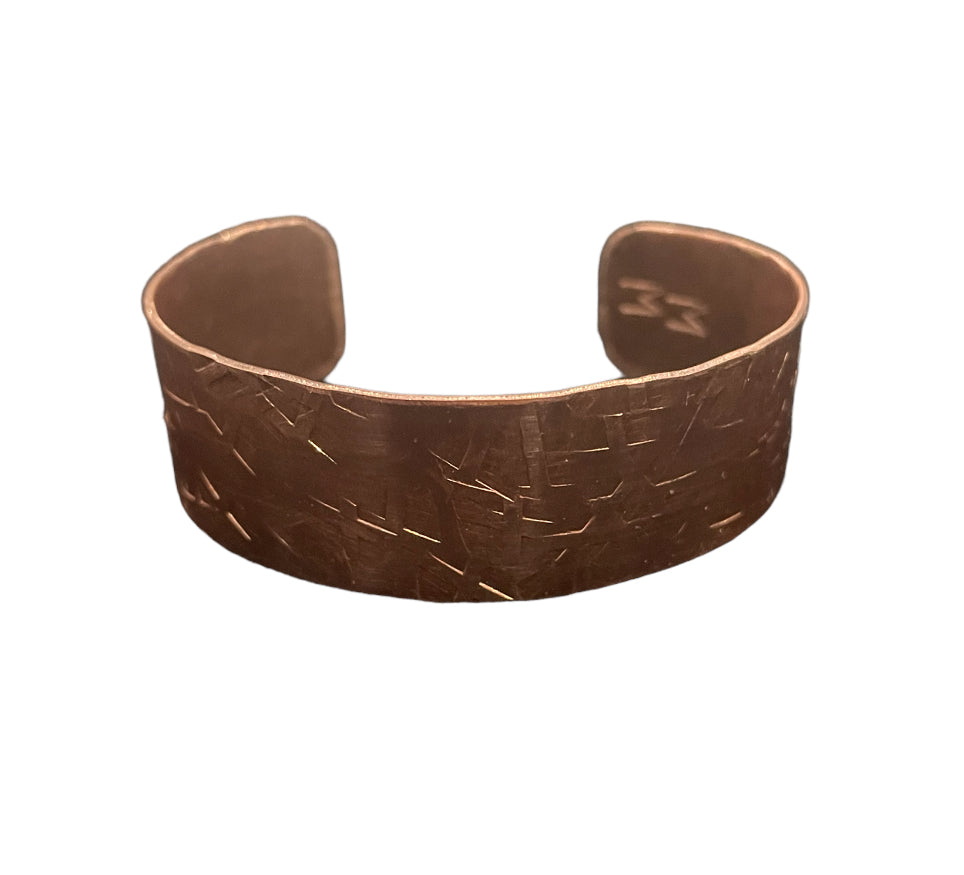 Ridged Copper Bracelet