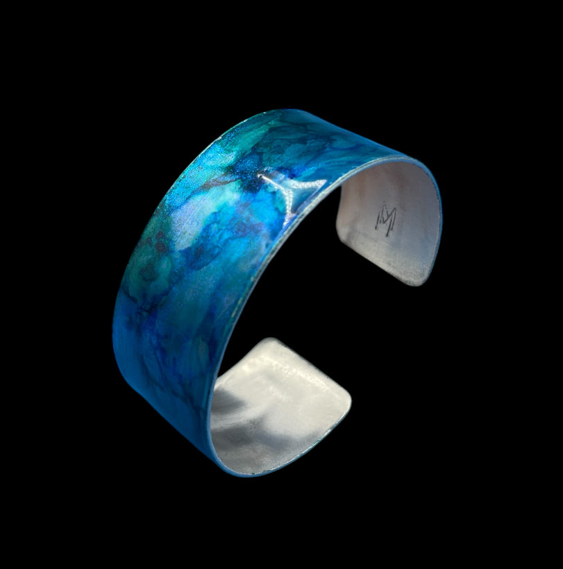 Aluminum Cuff (Sparkling Blue)