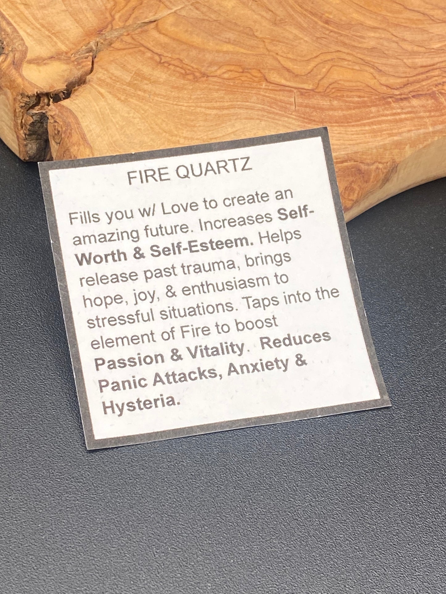 Wire Wrapped Gemstone (Fire Quartz)