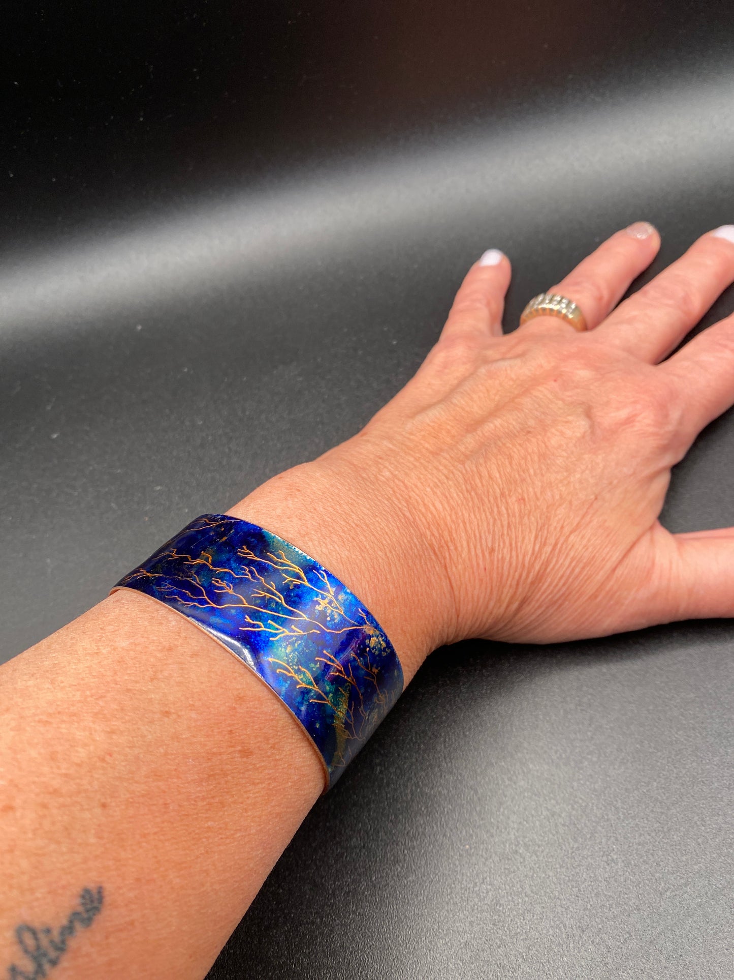 Wide Copper Cuff (Color Impression)