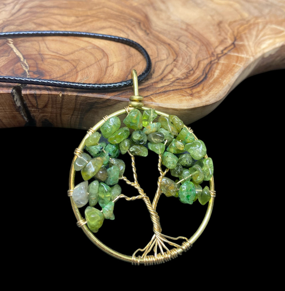 Tree of Life Necklace “Peridot”