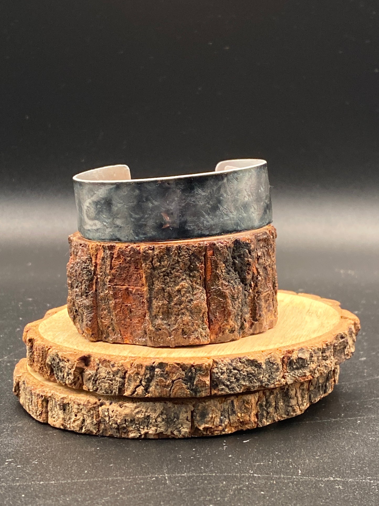 Aluminum Cuff (Silver/Black)