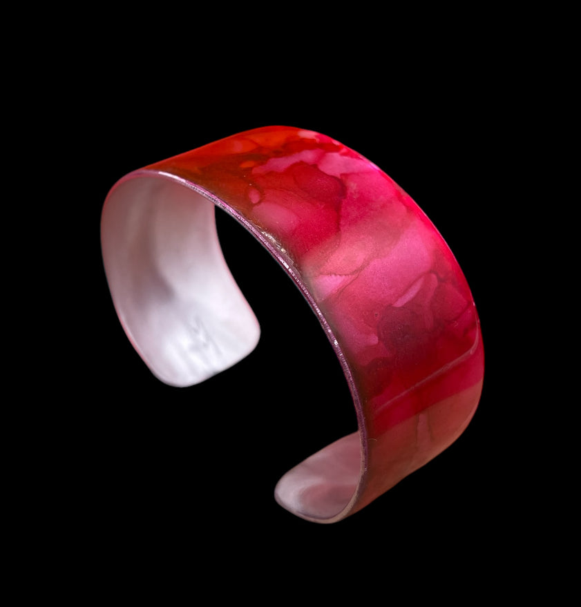 Aluminum Cuff (Rose Red)