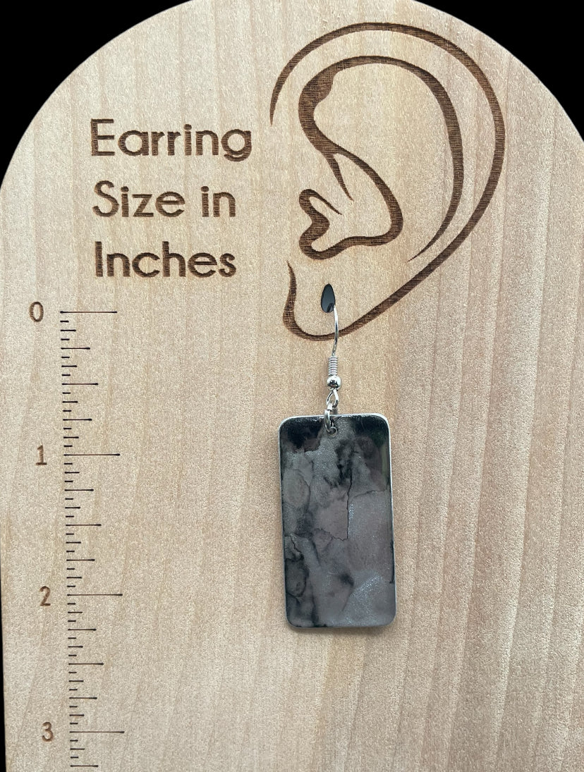 Aluminum Earrings (Light Gray)