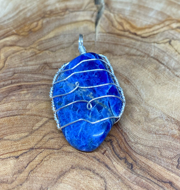Wire Wrapped Gemstone “Sodalite”