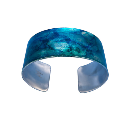 Aluminum Cuff (Sparkling Blue)