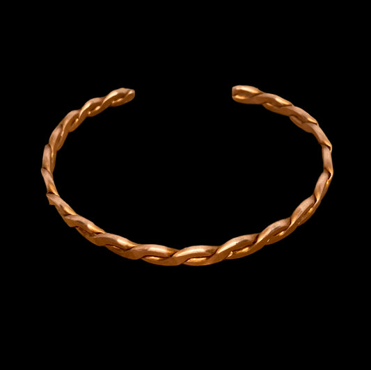 Copper Bracelet “Braided & Polished”