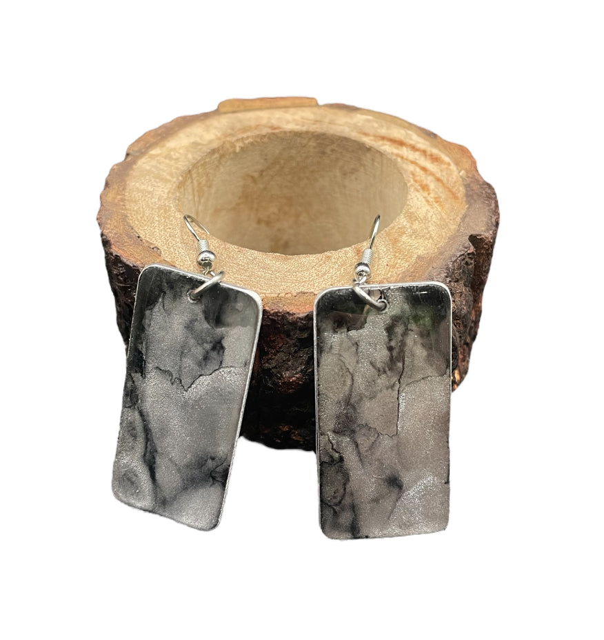 Aluminum Earrings (Light Gray)