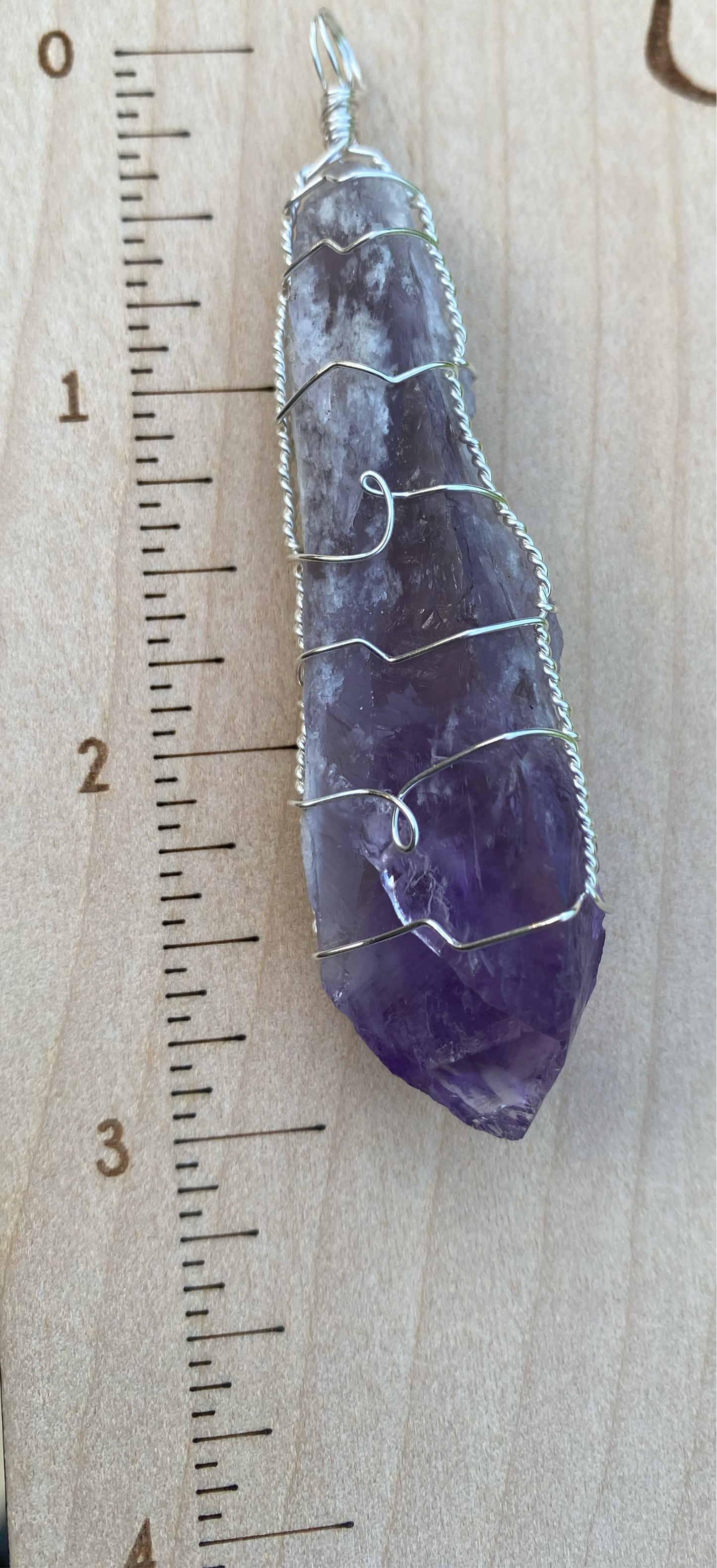 Wire Wrapped Gemstone “Amethyst Point”