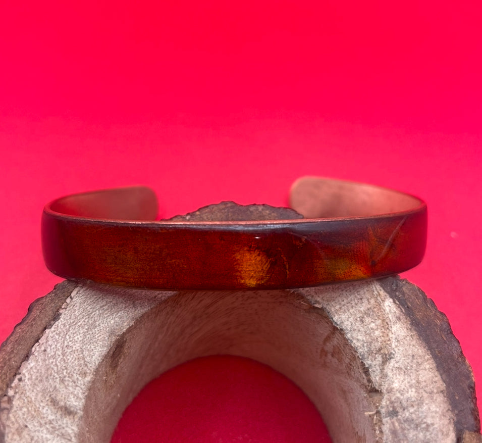 Thin Copper Cuff (Metallic Brown)