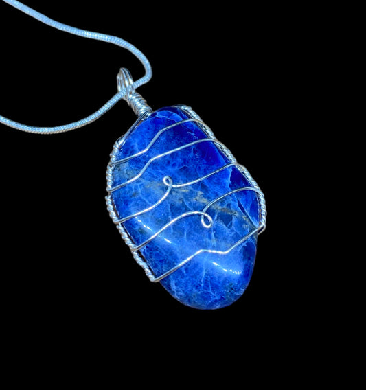 Wire Wrapped Gemstone “Sodalite”