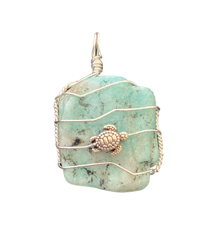 Wire Wrapped Gemstone “Amazonite”