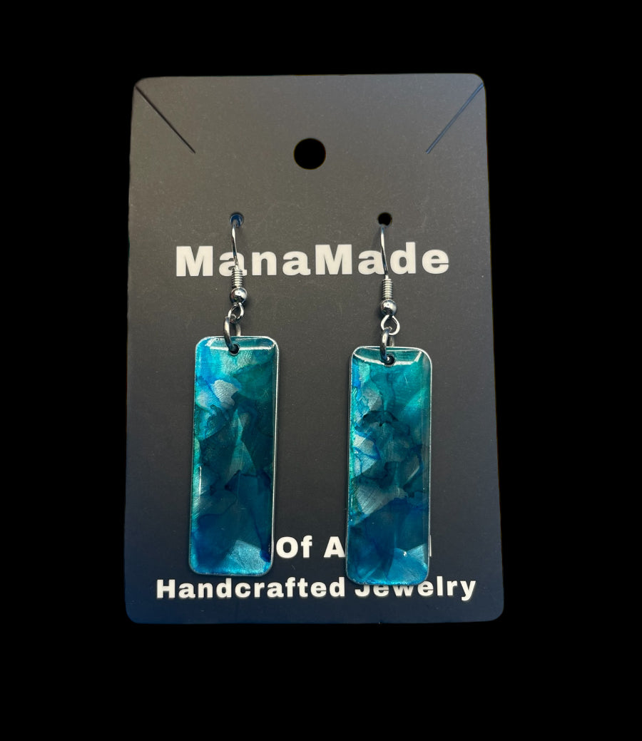 Aluminum Earrings (Teal)