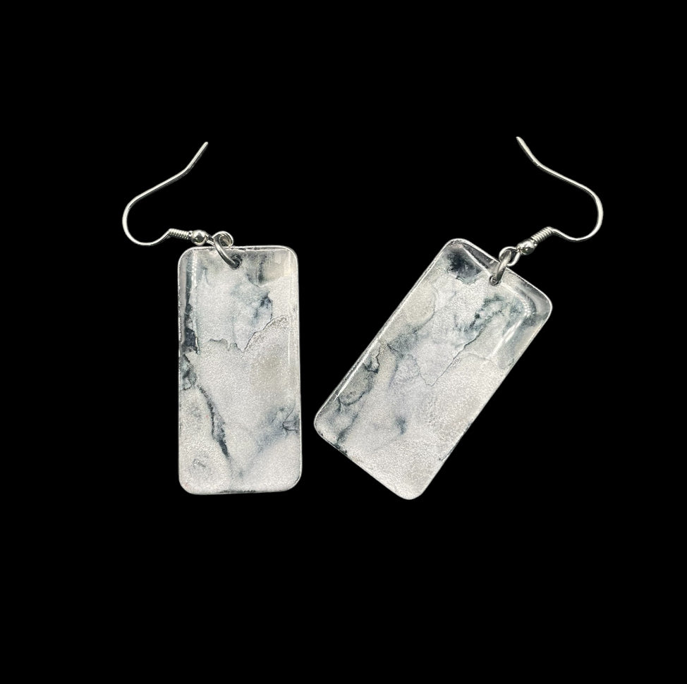 Aluminum Earrings (Light Gray)