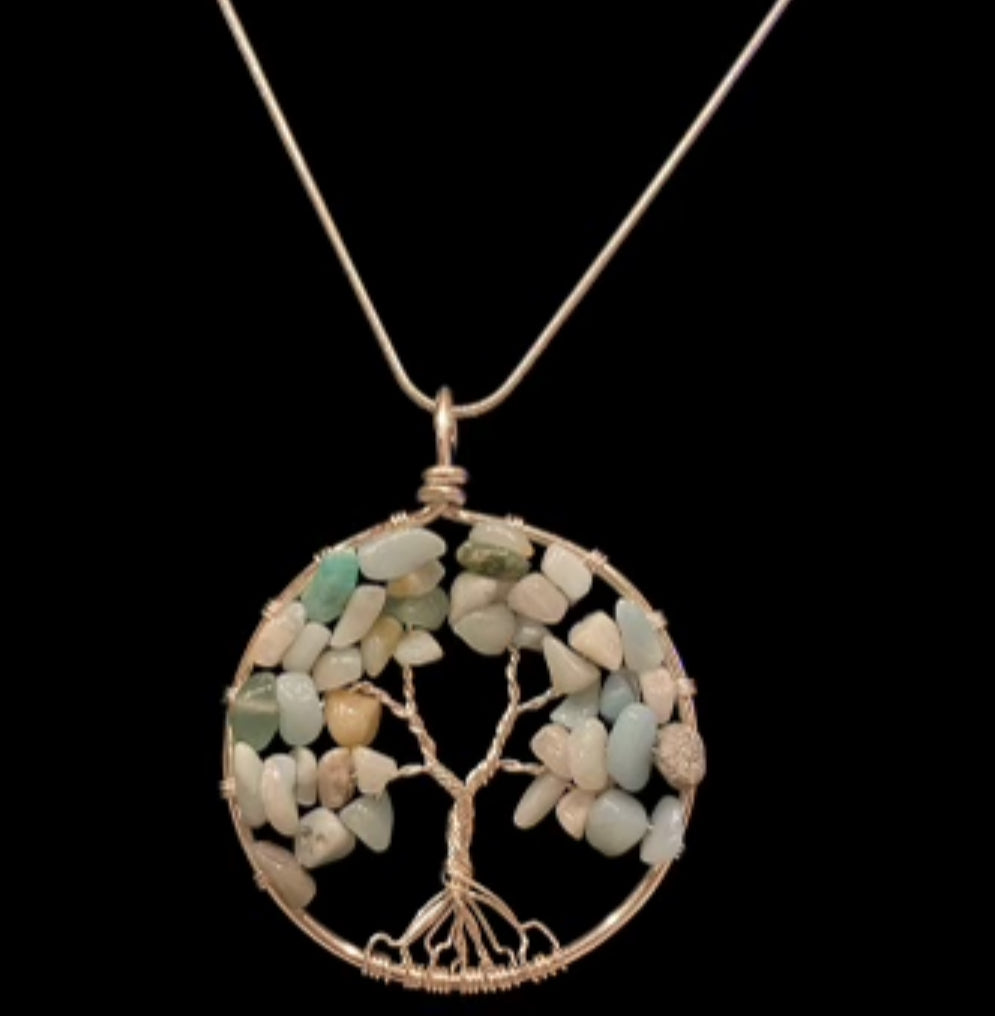 Tree of Life Necklace “Beach Breeze”