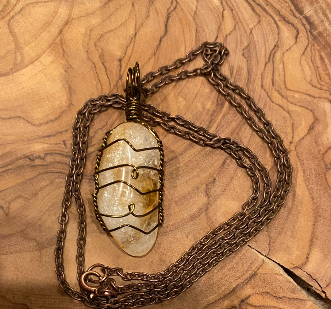 Wire Wrapped Gemstone “Citrine”