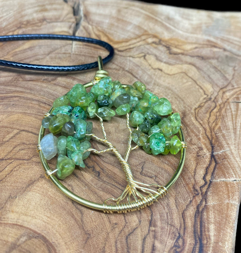 Tree of Life Necklace “Peridot”