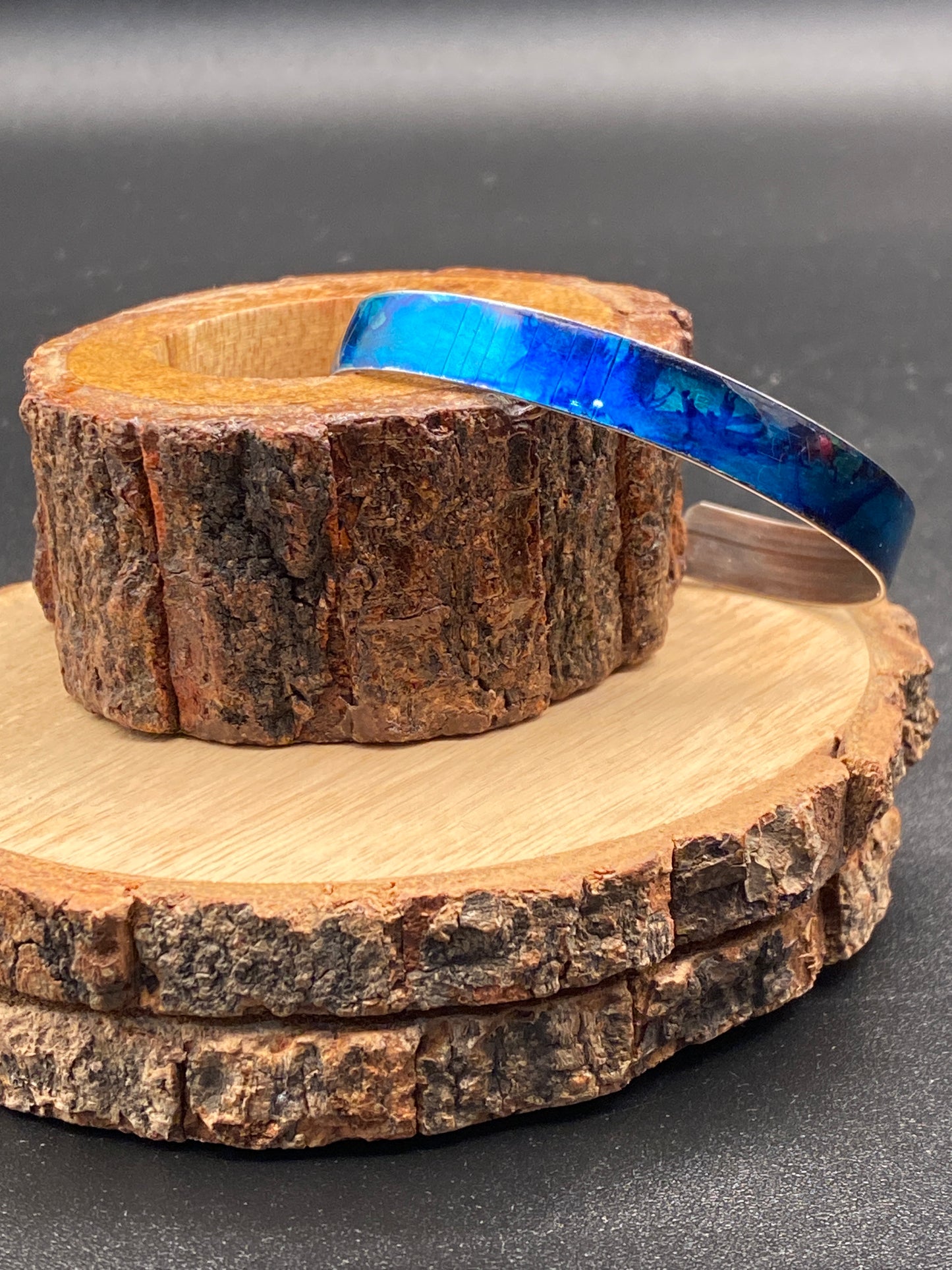 Thin Aluminum Cuff (Blue)