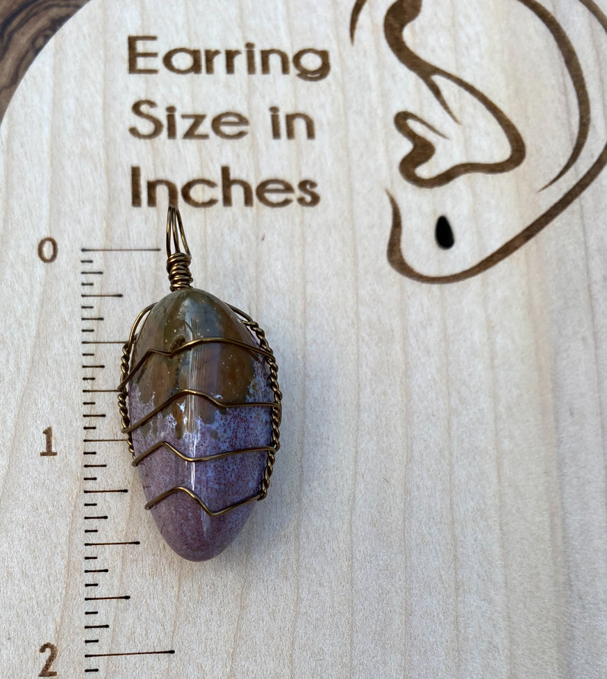 Wire Wrapped Gemstone “Ocean Jasper”