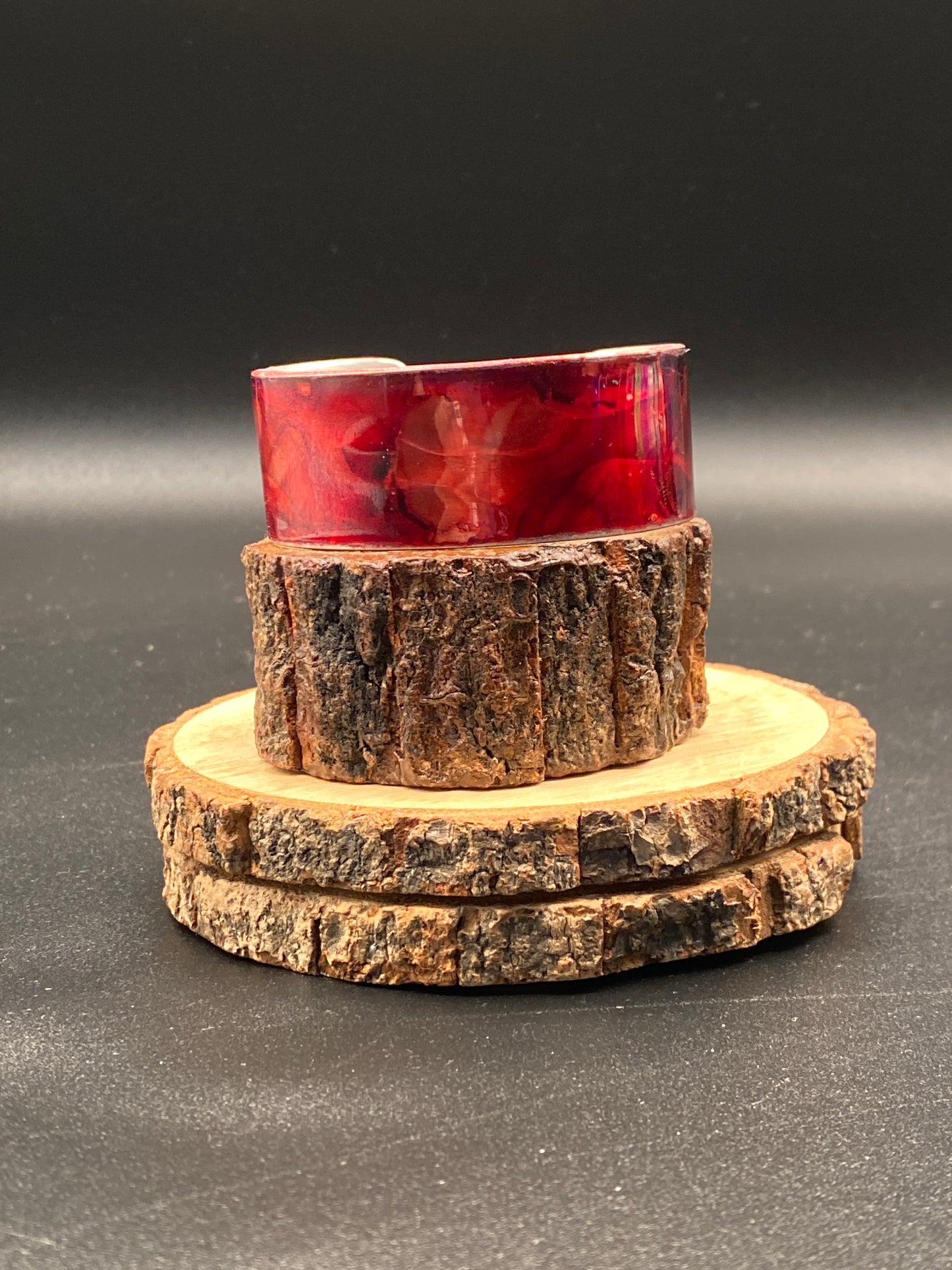 Aluminum Cuff (Dark Red)