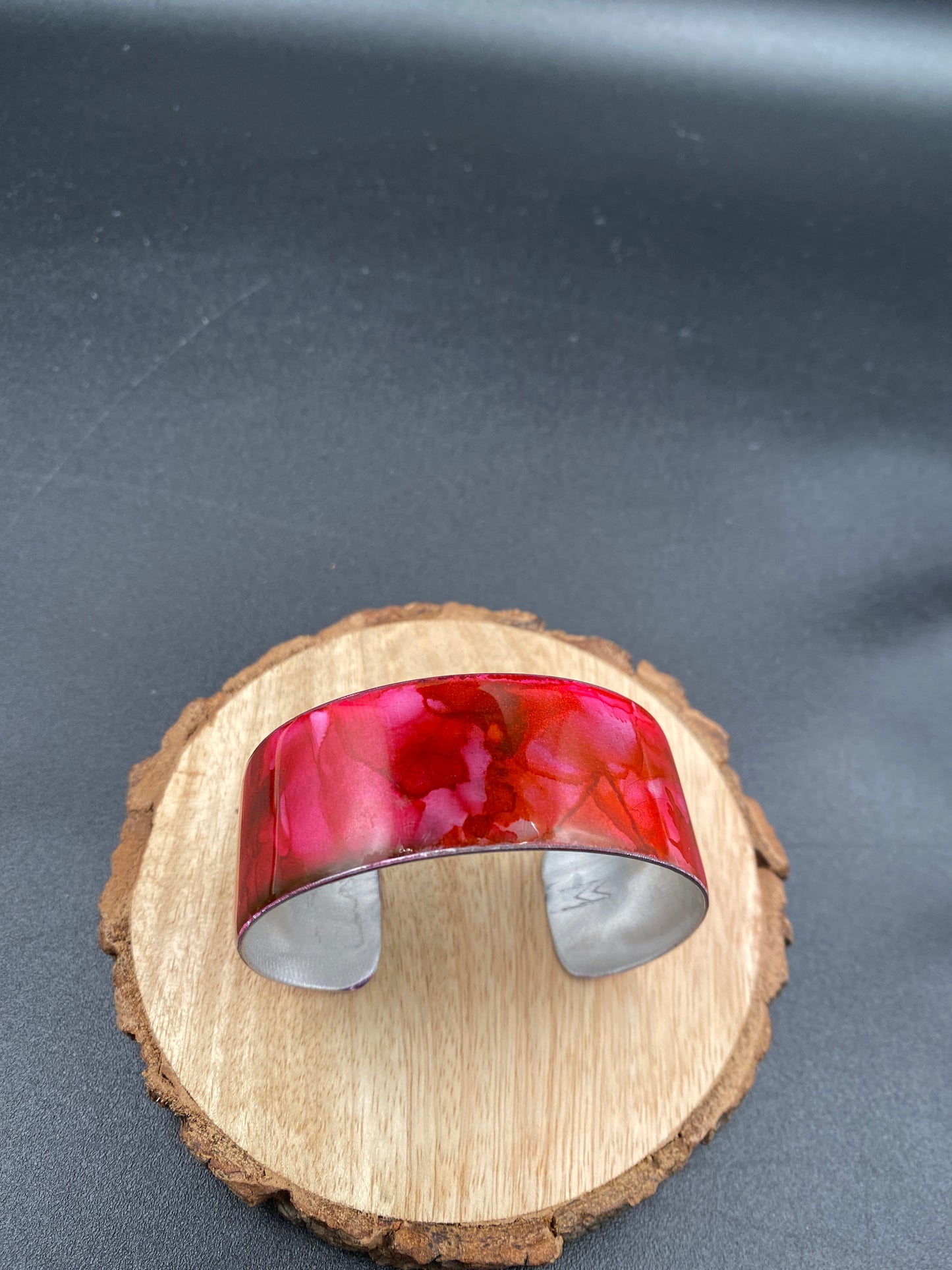 Aluminum Cuff (Rose Red)