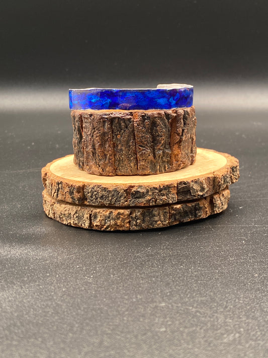 Thin Aluminum Cuff (Dark Blue)