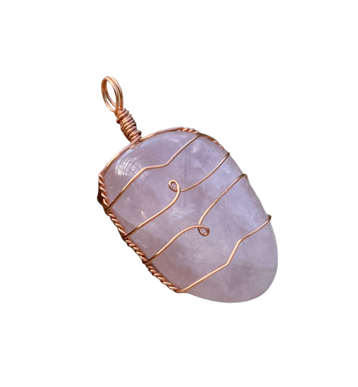 Wire Wrapped Gemstone “Rose Quartz”