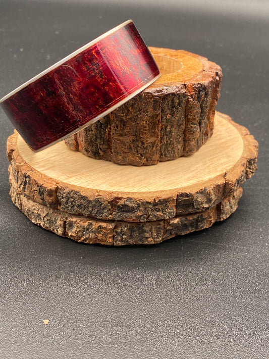 Aluminum Cuff (Burgundy Red)