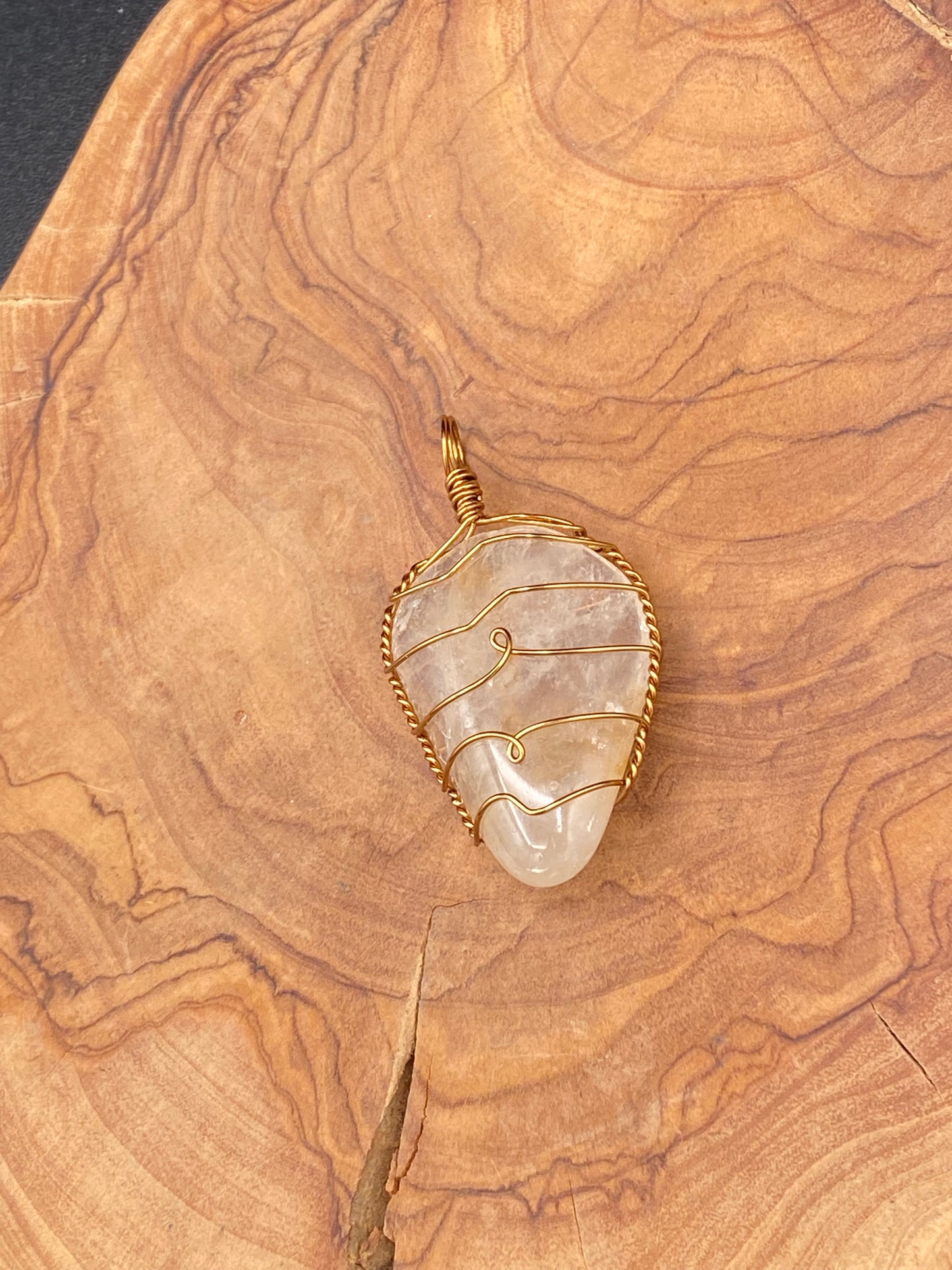 Wire Wrapped Gemstone (Fire Quartz)