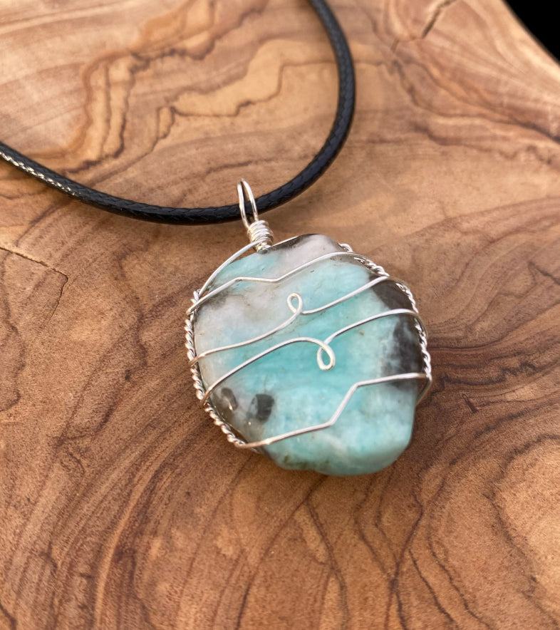 Wire Wrapped Gemstone “Amazonite”