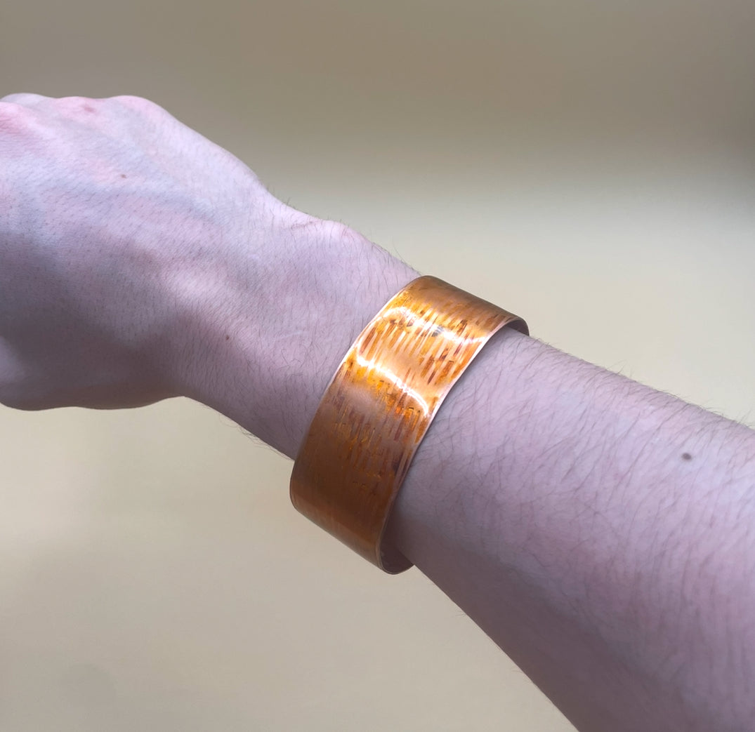 Copper Bracelet “Bronze Markings”