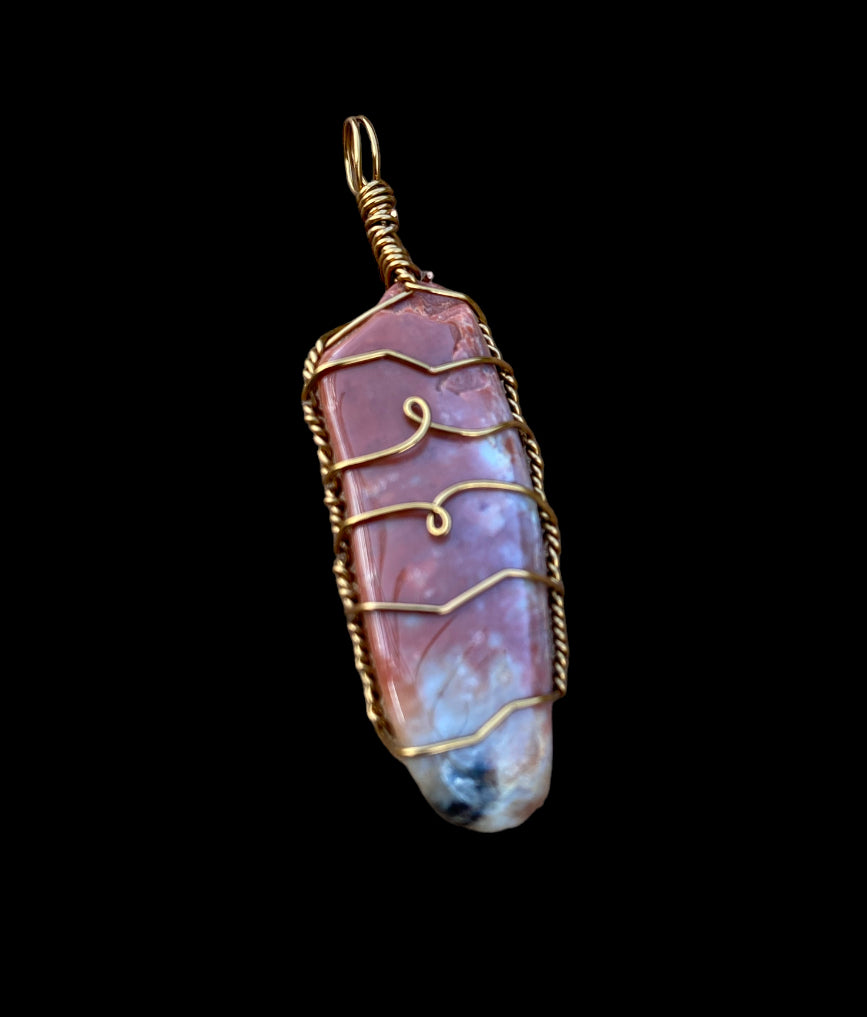 Wire Wrapped Gemstone “Petrified Wood”