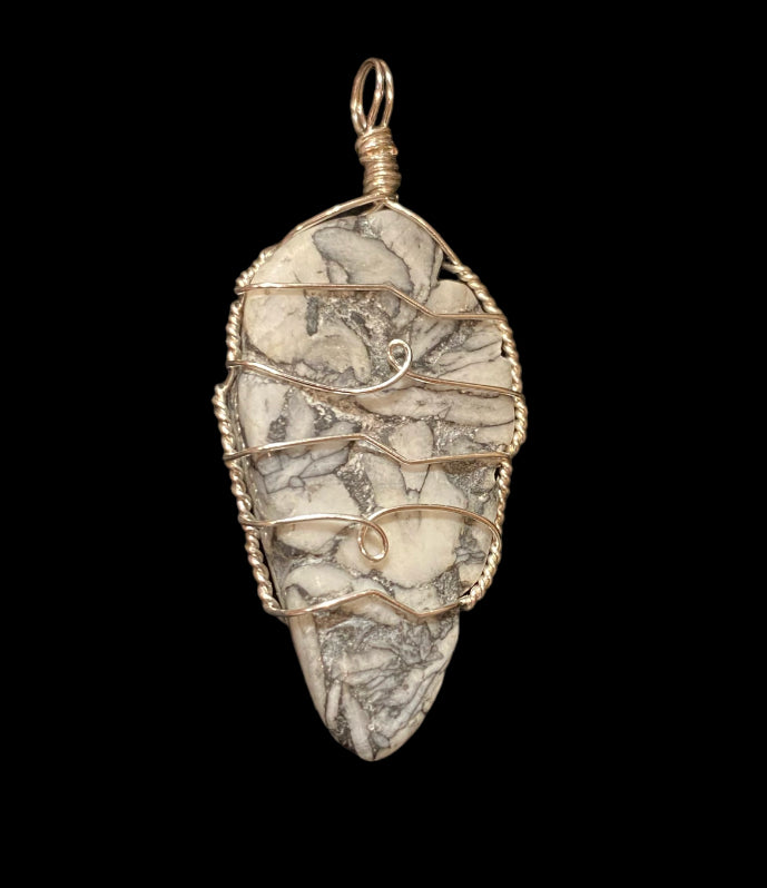 Wire Wrapped Gemstone “Pinolith”