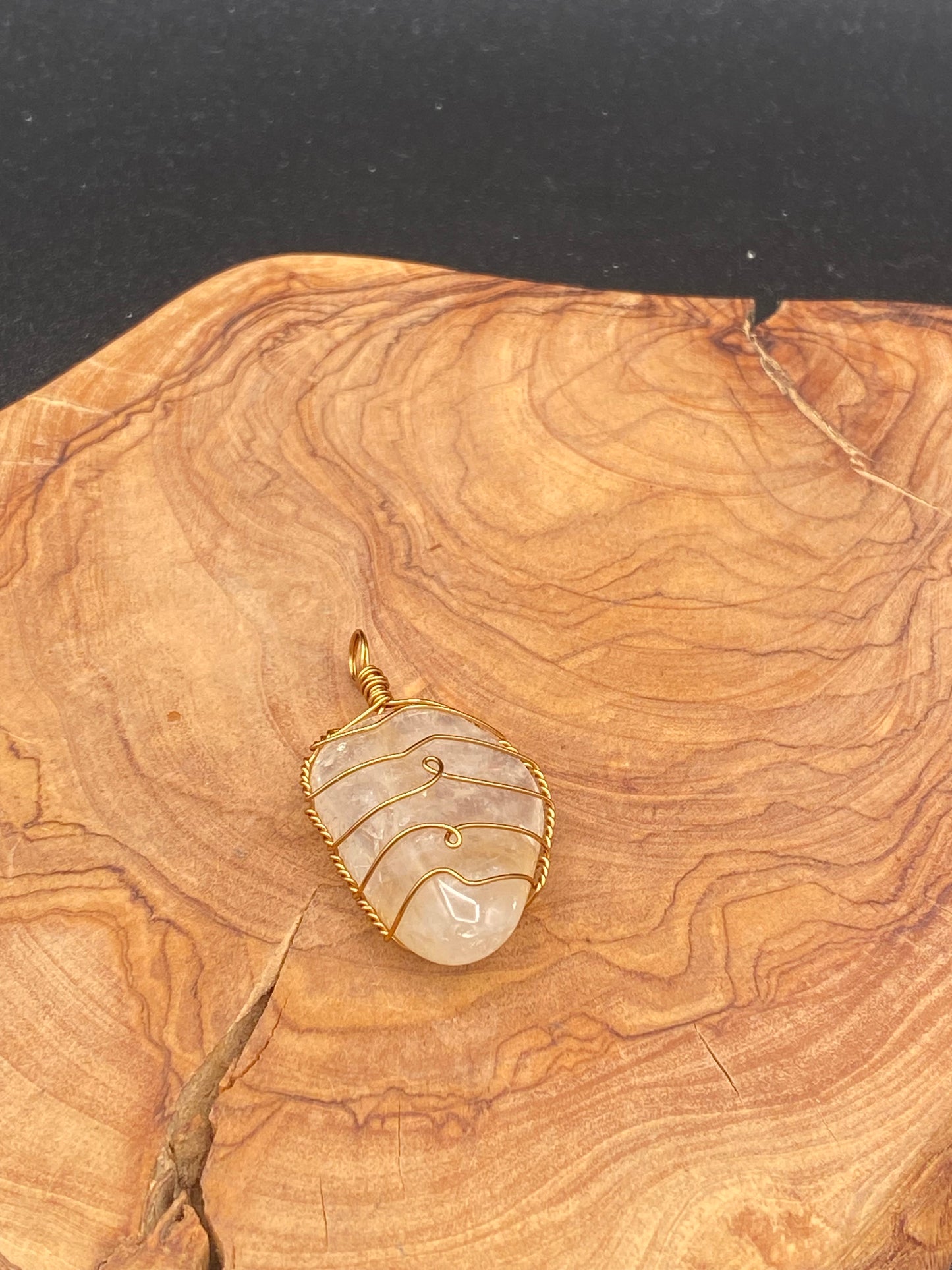 Wire Wrapped Gemstone (Fire Quartz)