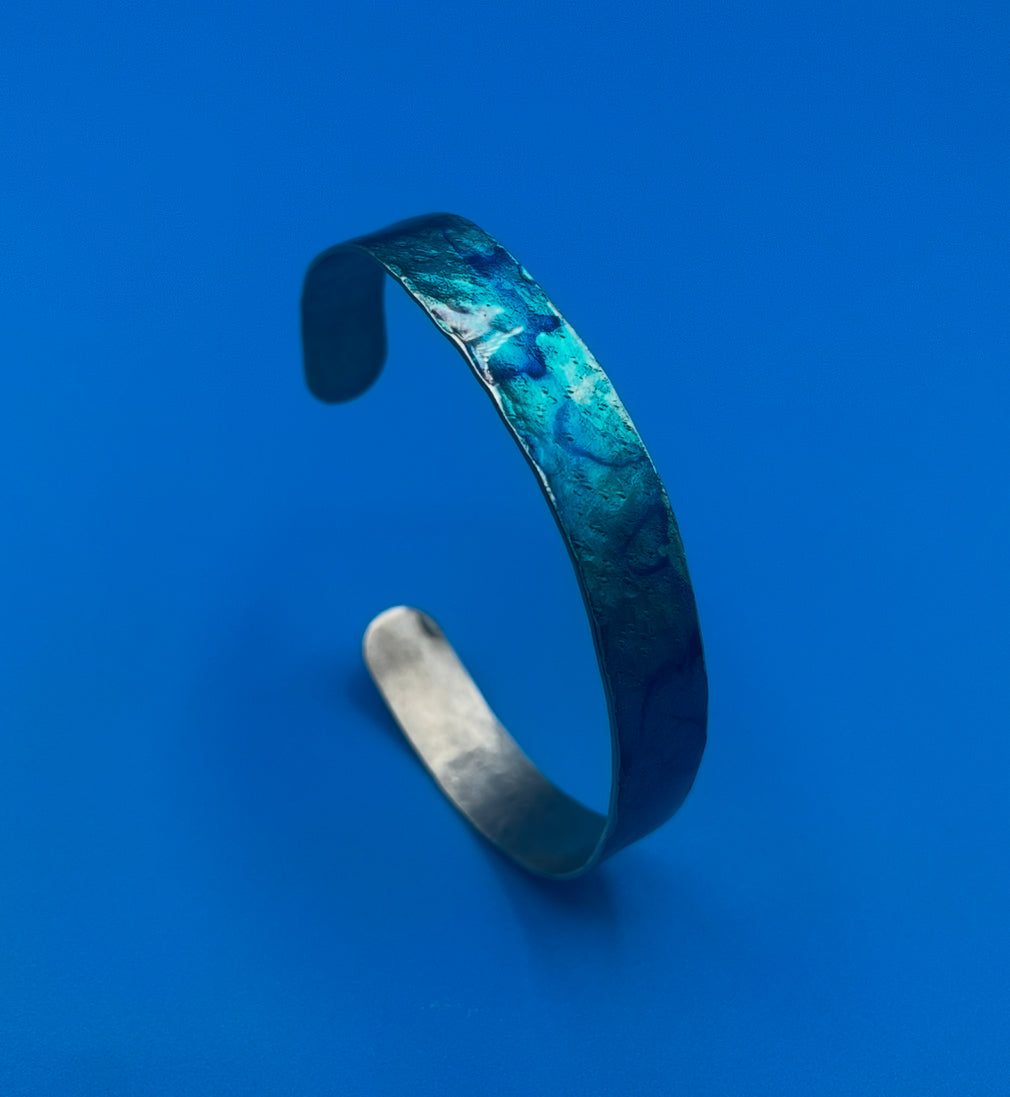 Thin Aluminum Cuff (Blue)