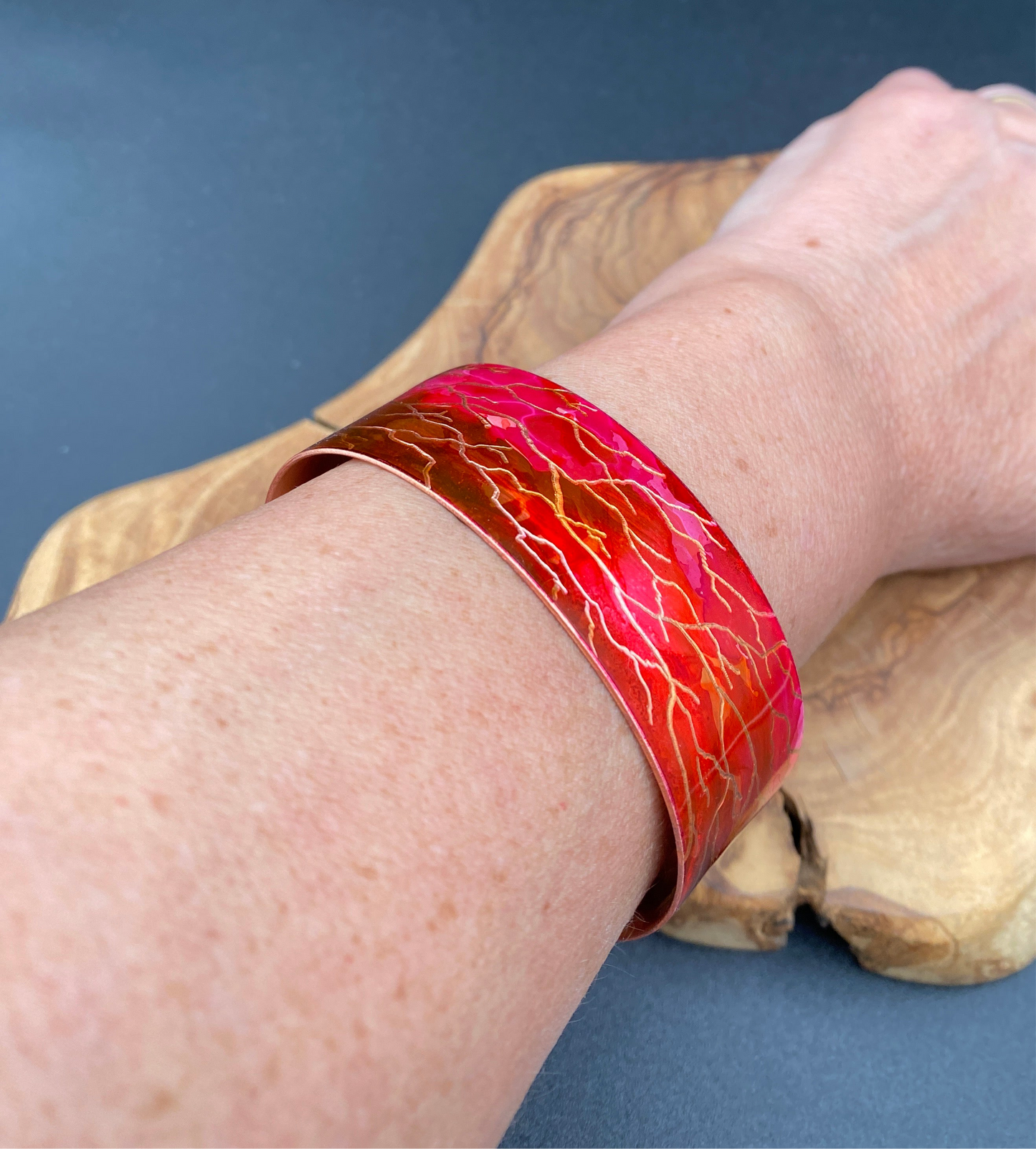 Wide Copper Cuff (Color Impression)