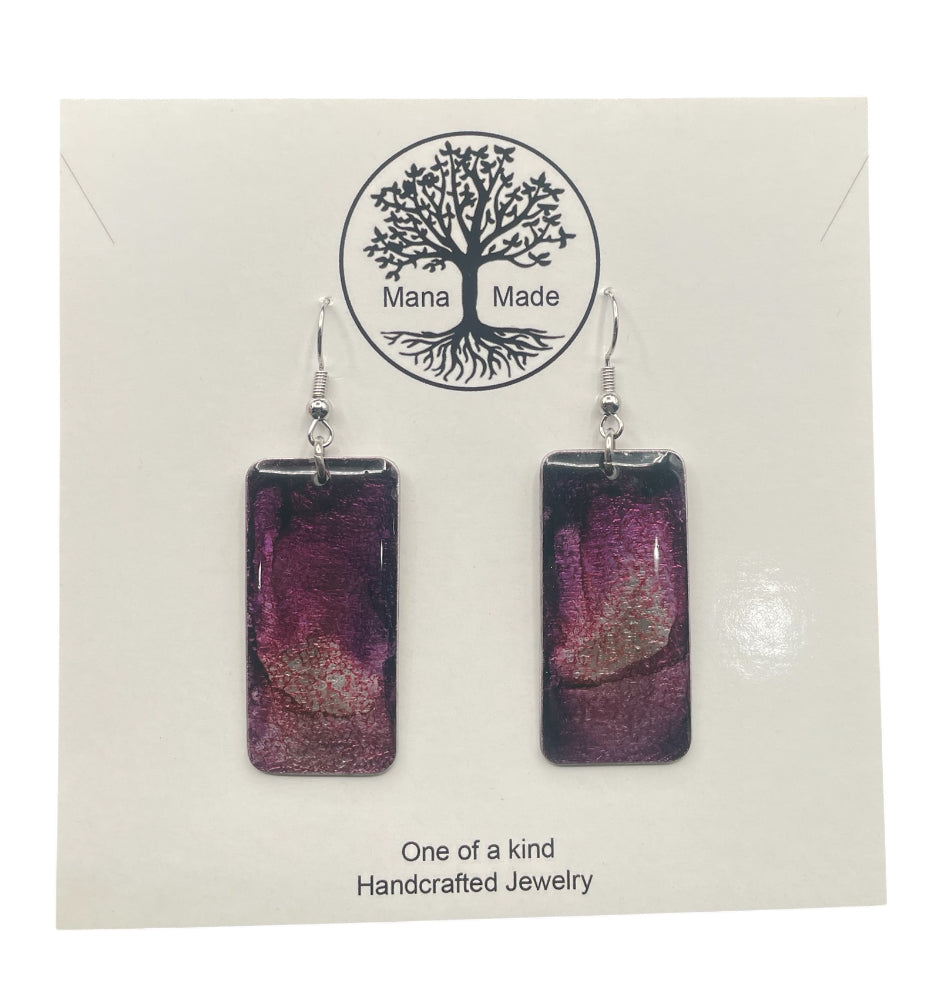 Aluminum Earrings (Purple Haze)