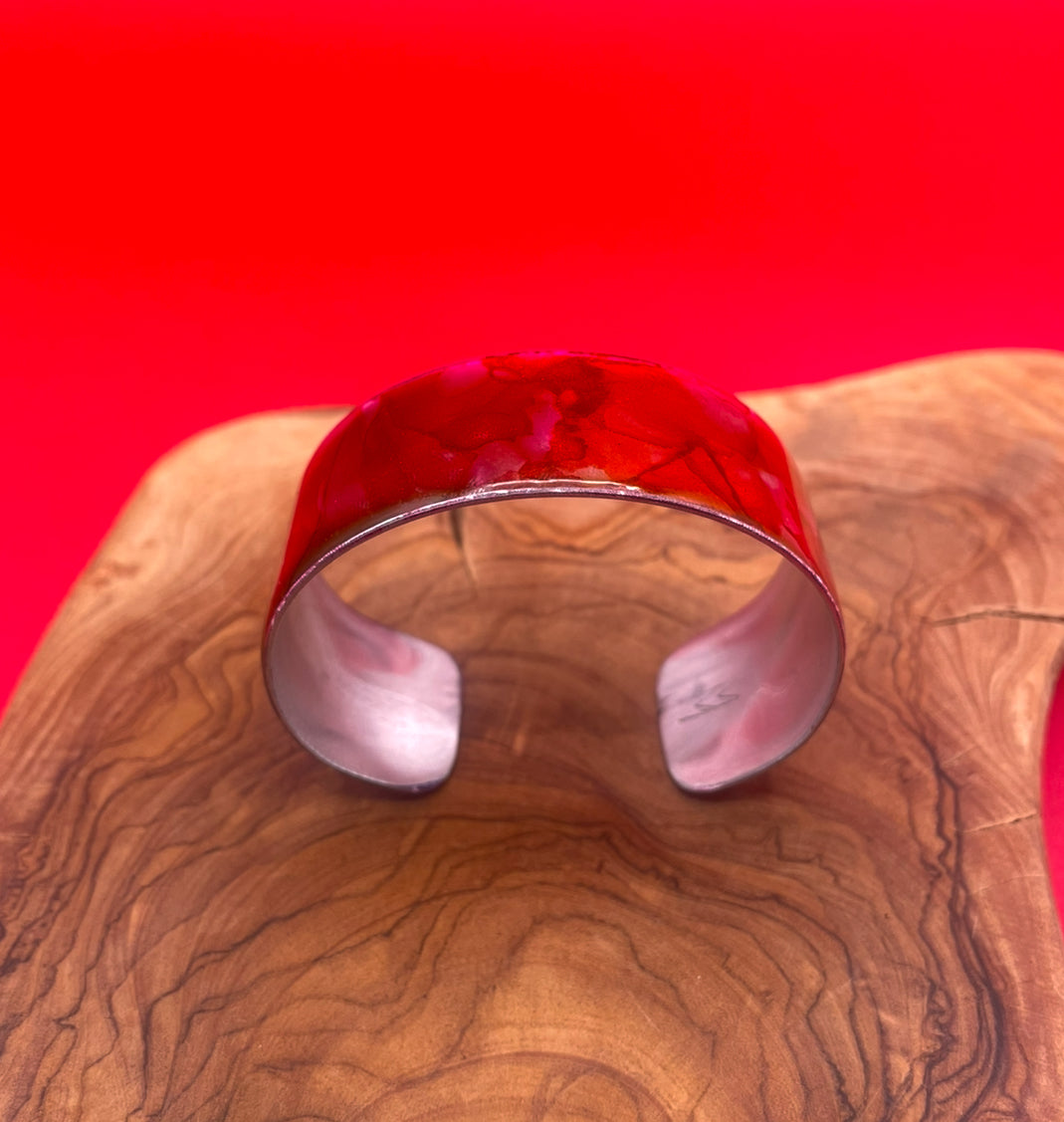 Aluminum Cuff (Rose Red)