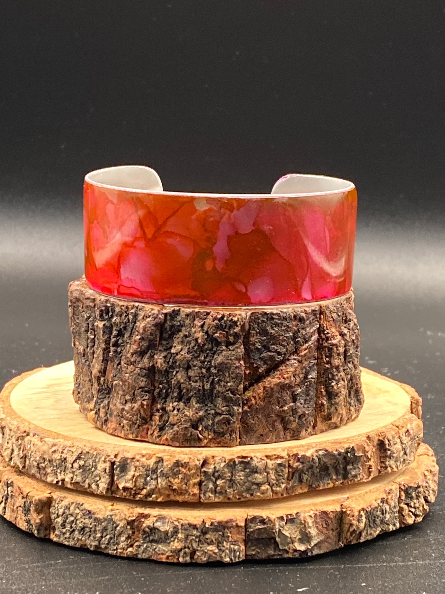 Aluminum Cuff (Rose Red)