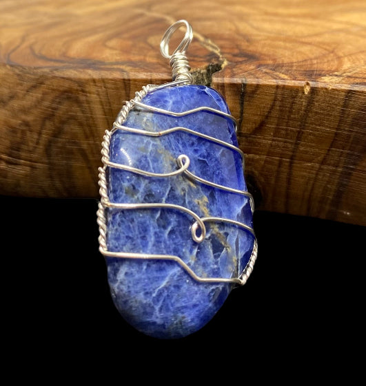 Wire Wrapped Gemstone “Sodalite”