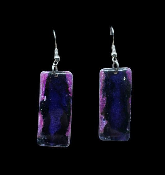 Aluminum Earrings (Purple)