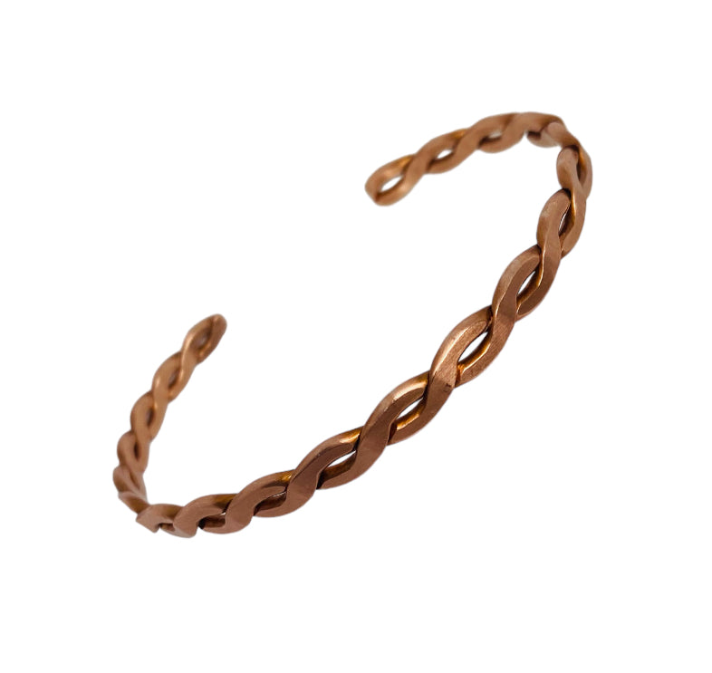 Copper Bracelet “Braided & Polished”