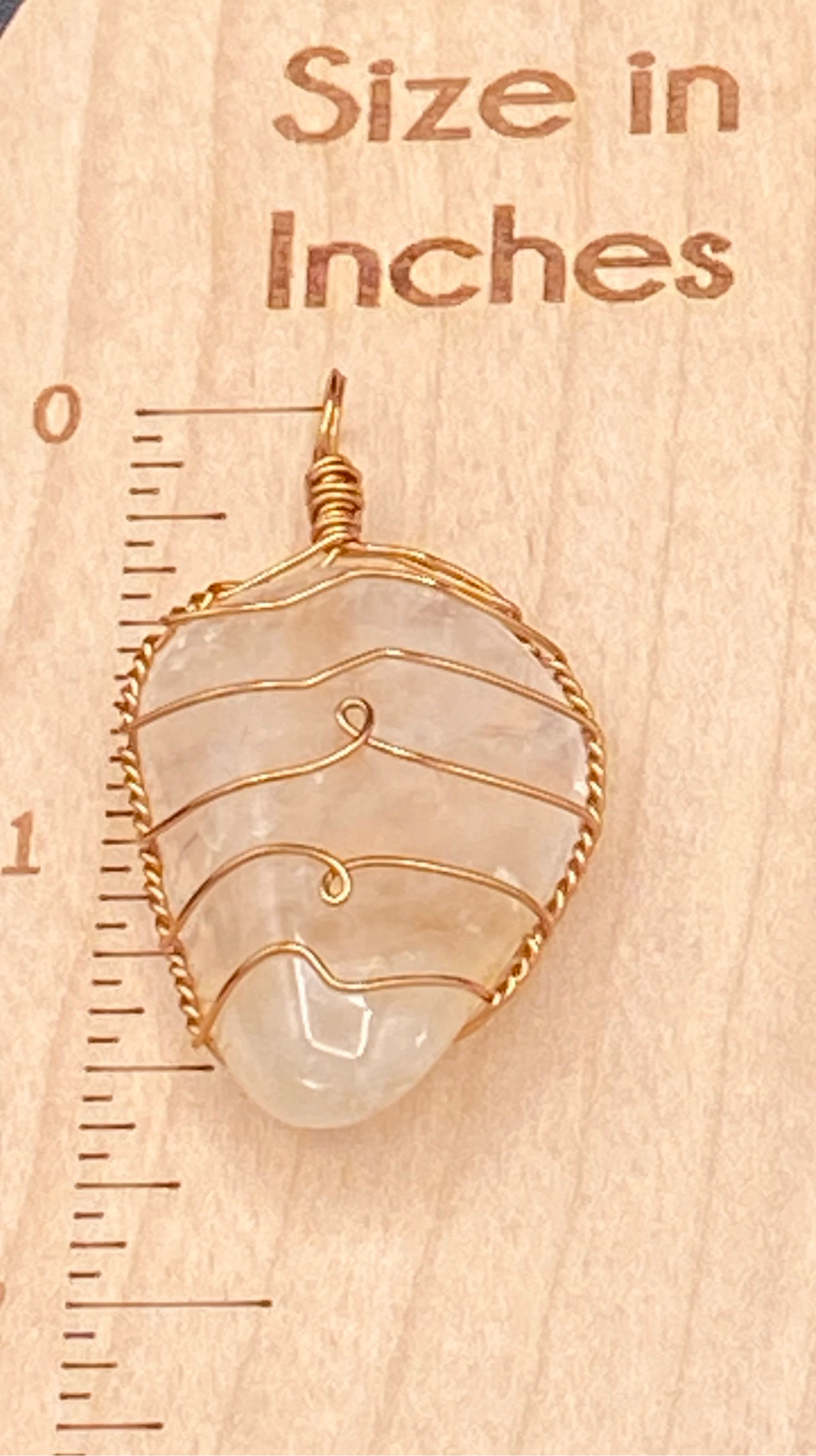 Wire Wrapped Gemstone (Fire Quartz)